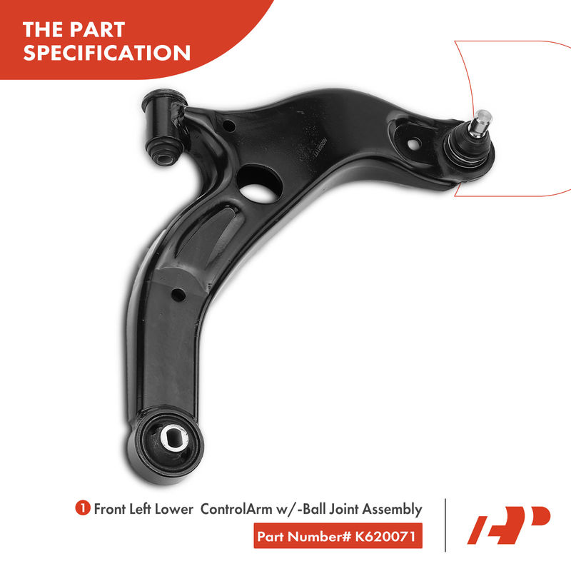 12x Control Arm with Ball Joint & Sway Bar & Tie Rod for Mazda Protege 2001-2003