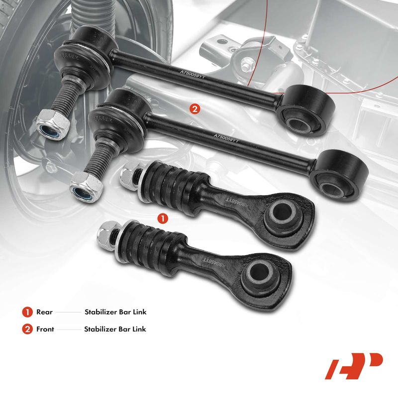 4x Front & Rear Stabilizer Bar End Link for Jaguar Vanden Plas XJ8 XJR XKR