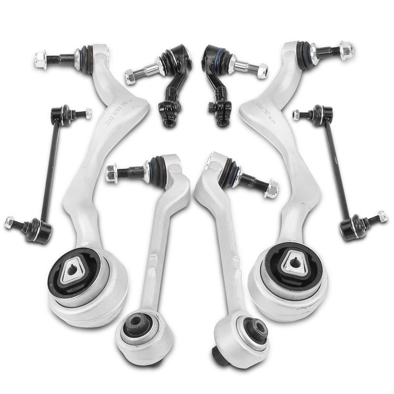 8x Control Arm with Ball Joint Sway Bar Link Tie Rod for BMW 128i 135i 323i 325i