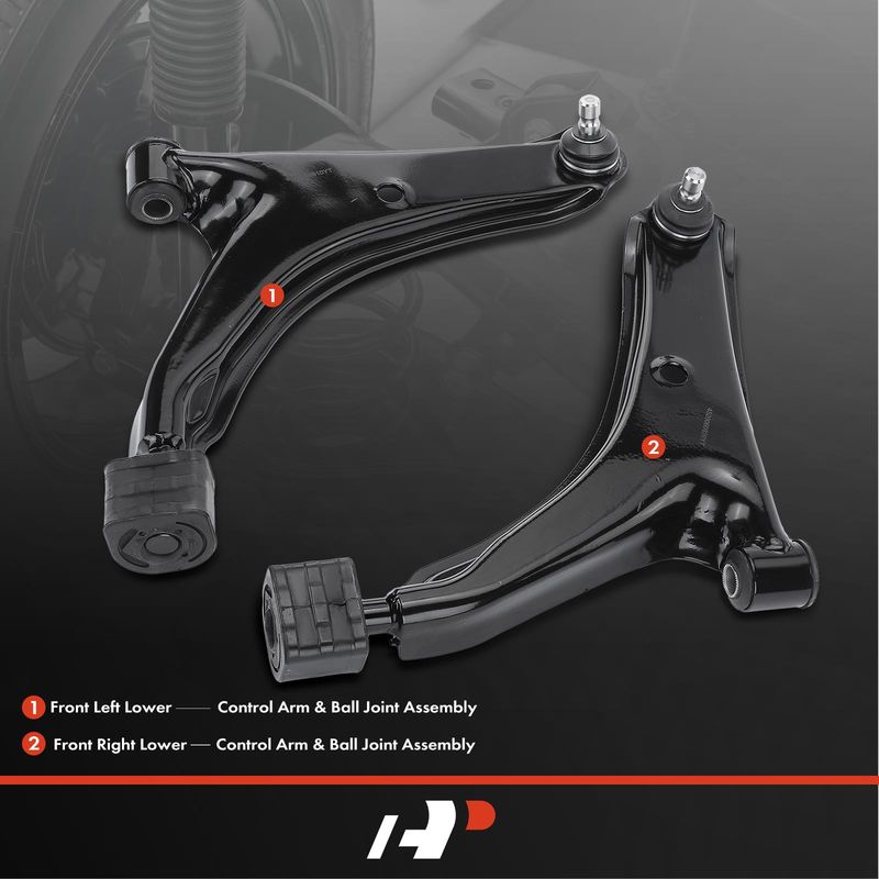 2x Front Left & Right Lower Control Arm with Ball Joint for Chevrolet Geo Pontiac