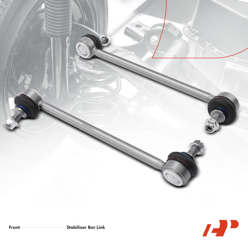 2x Front Left & Right Sway Bar Link with Bushing for Tesla S 2014-2020 AWD