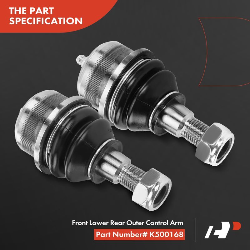 2x Front Lower Rear Outer Ball Joint for Mercedes-Benz CLS500 E500 CLS63 AMG