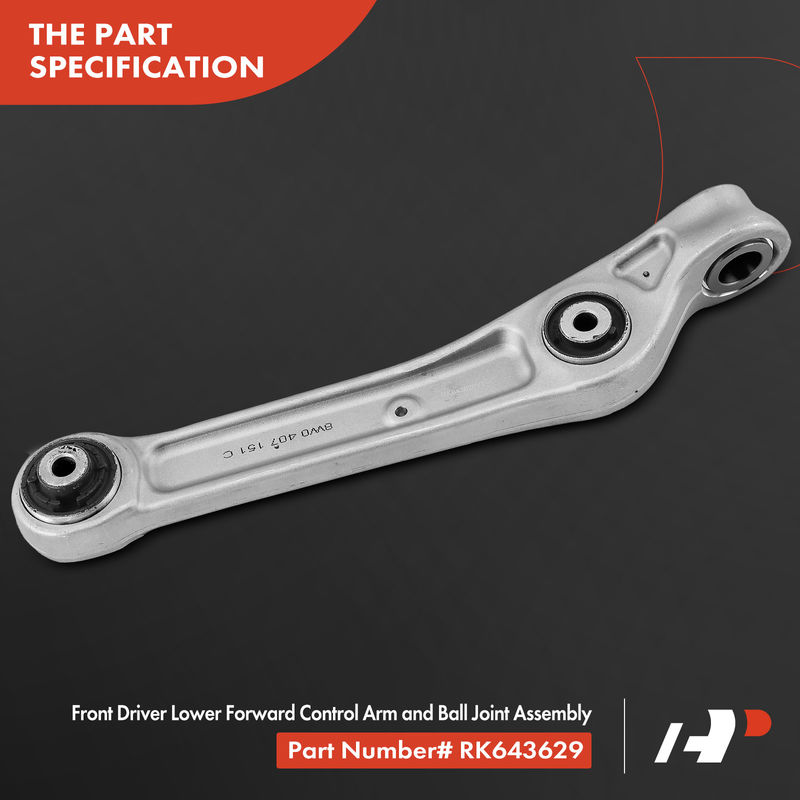 Front Left Lower Forward Control Arm for Audi A4 Quattro 17-19 A5 Sportback 18-19