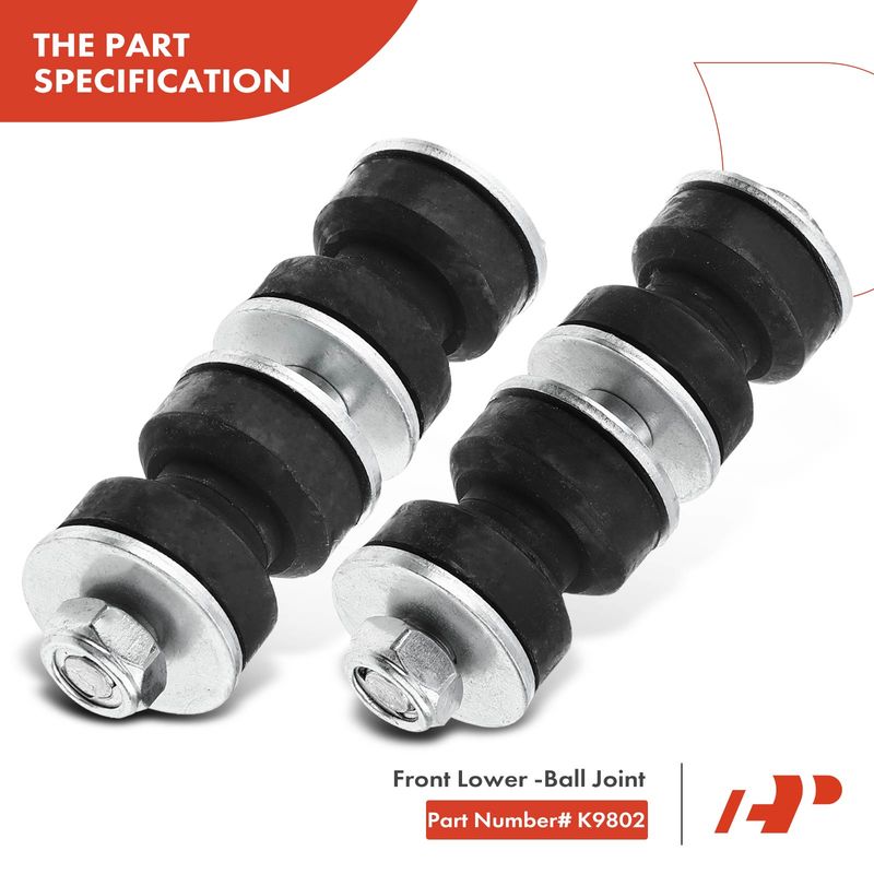 8x Front To End Stabilizer Bar Link Kit with Ball Joint for Honda Civic 1996-2000