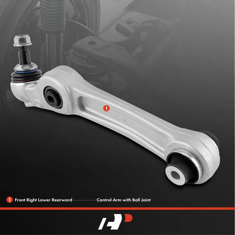 Front Right Lower Rearward Control Arm with Ball Joint for BMW F01 740i 550i GT
