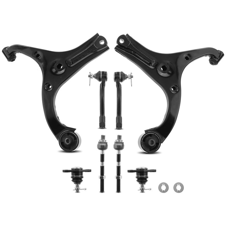 8x Front Lower Control Arm Tie Rod End Ball Joint for Kia Rio Rio5 2006-2011