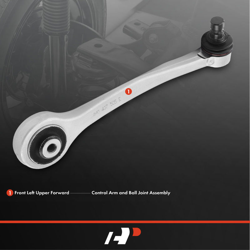 Front Left Upper Forward Control Arm with Ball Joint for Audi A8 Quattro 11-16 S8
