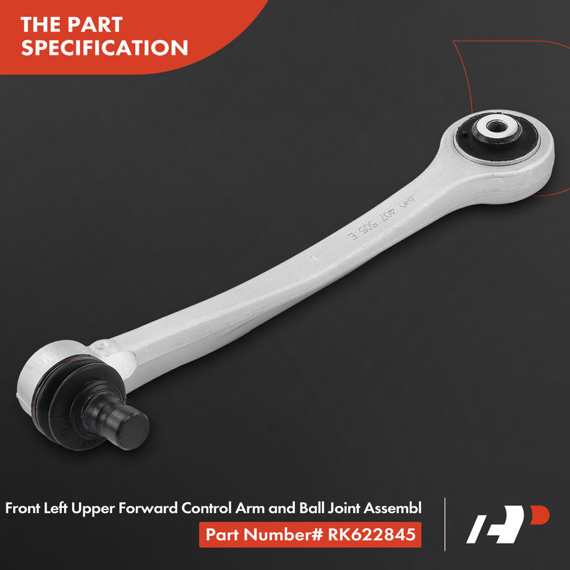 Front Left Upper Forward Control Arm with Ball Joint for Audi A8 Quattro 11-16 S8