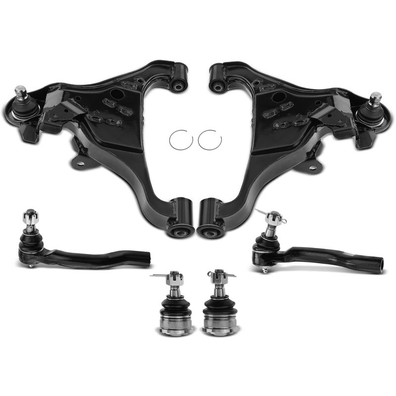 6x Front Control Arm Tie Rod End for Nissan Frontier 2005-2018 Pathfinder Xterra