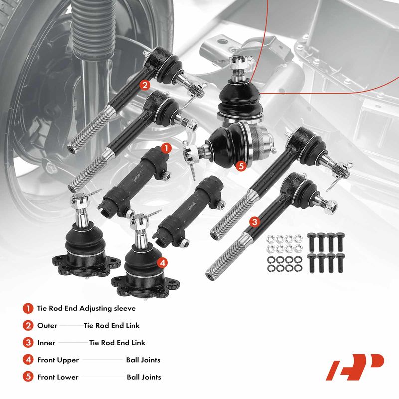 10x Front Tie Rod End & Ball Joint for Cadillac Escalade Chevrolet GMC Yukon
