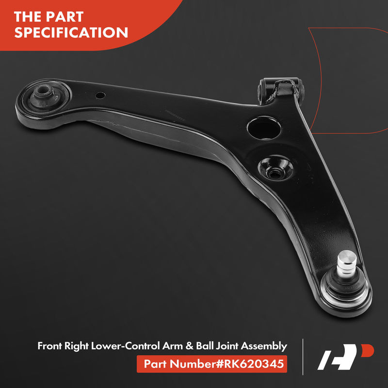 Front Right Lower Control Arm & Ball Joint Assembly for Mitsubishi Lancer 02-07
