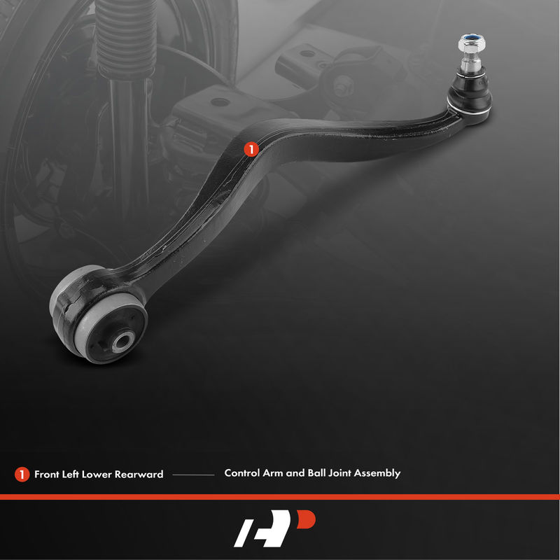 Front Left Lower Rearward Control Arm with Ball Joint for Ford Fusion Lincoln