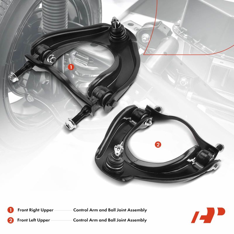 2x Front Upper Control Arm with Ball Joint for Honda Civic CRX 1988-1991