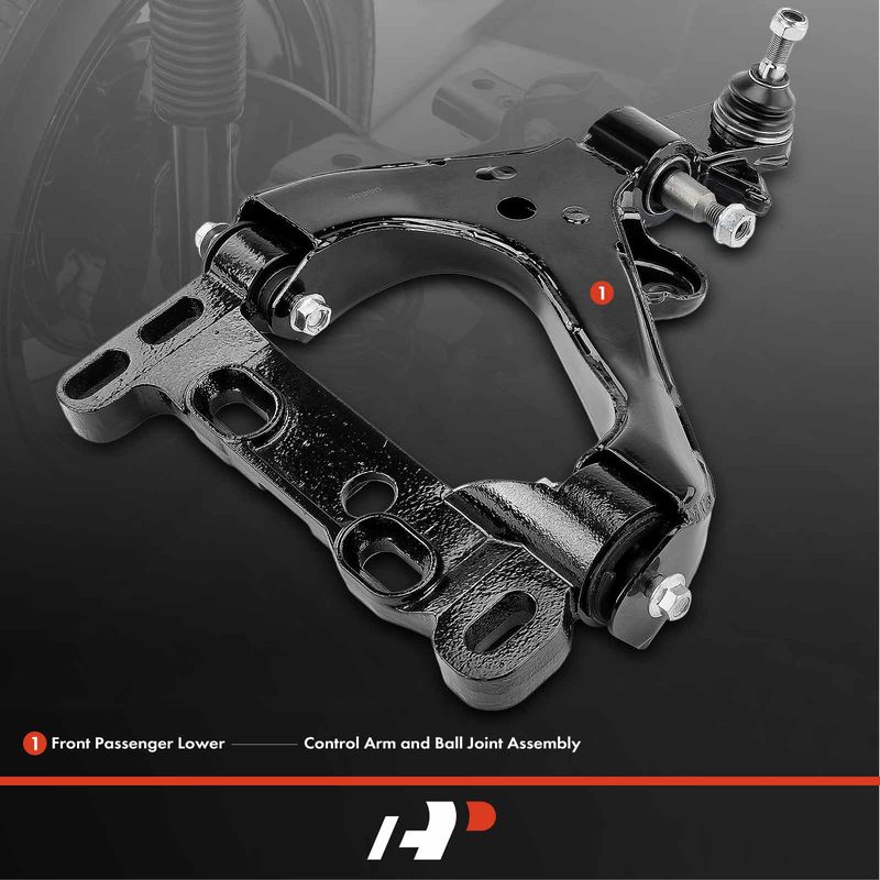Front Right Lower Control Arm with Ball Joint for Chevy Trailblazer Saab 08-09