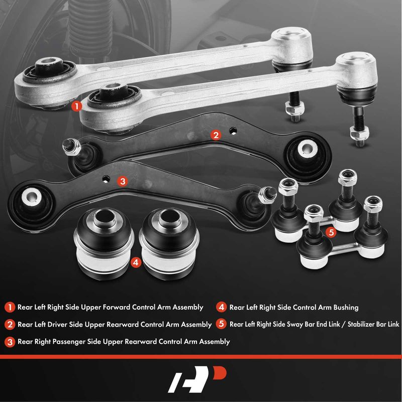 8x Rear Suspension Control Arm with Ball Joint for BMW E53 X5 2000-2006