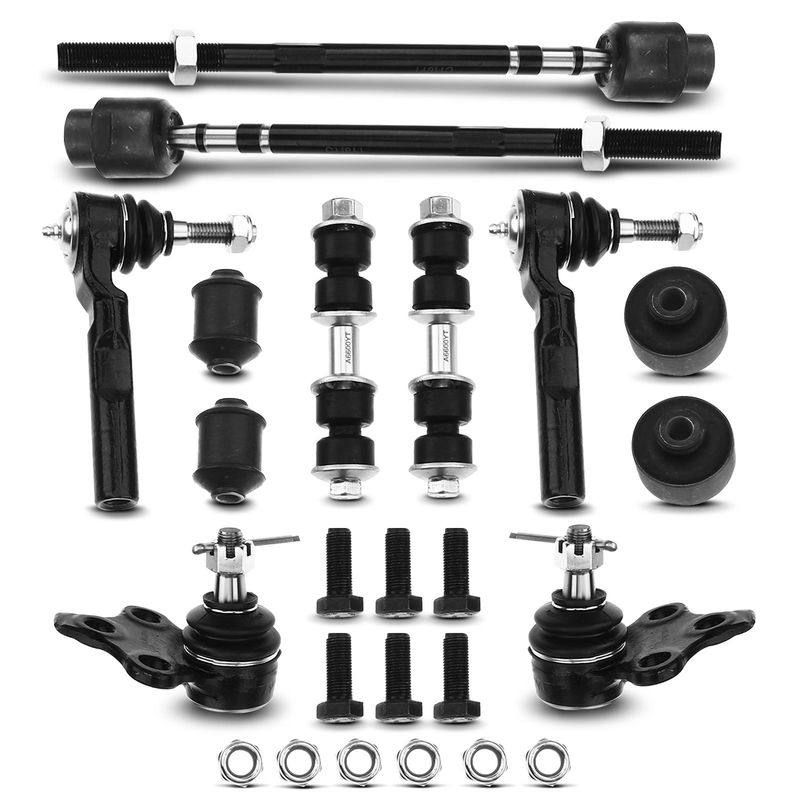 10x Front Sway Bar Link with Ball Joint Tie Rod End for Chevy Cavalier Pontiac