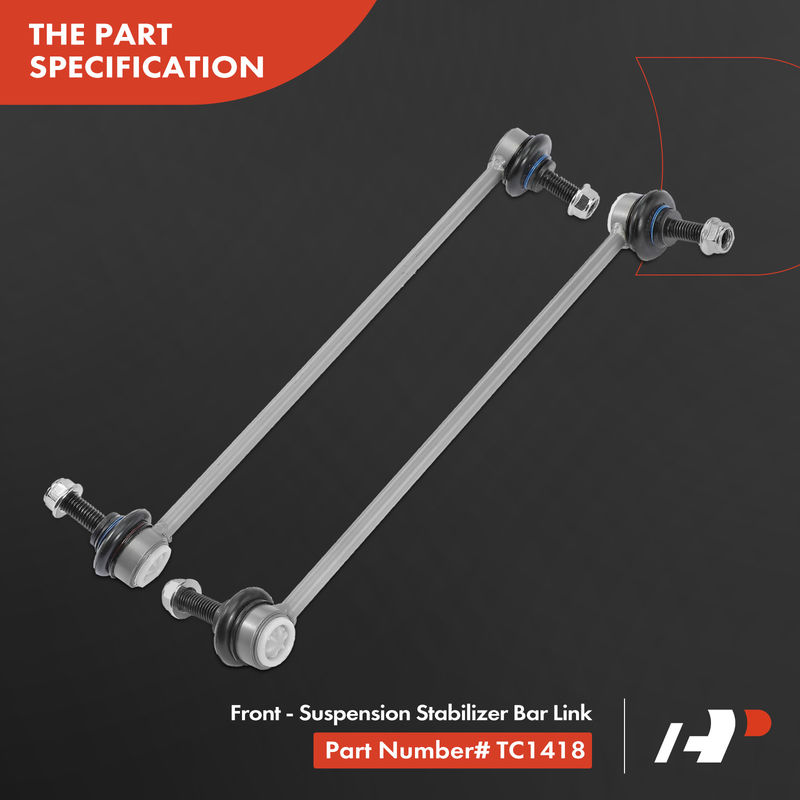 2x Front Stabilizer Bar Link for Volvo C30 2007-2013 S40 2004-2011 C70 V50