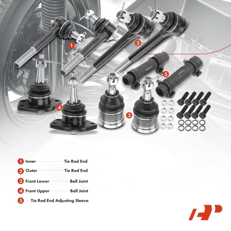 10x Tie Rod End Ball Joint for Chevrolet C10 Suburban 1973-1986 Blazer GMC Jimmy