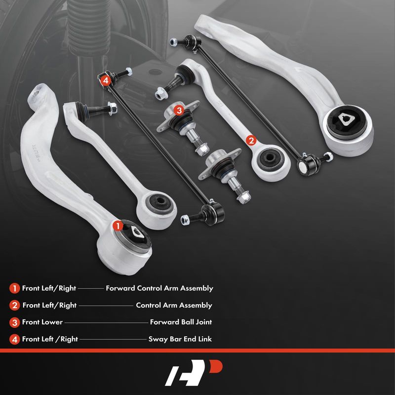 8x Control Arm & Ball Joint Sway Bar Link for BMW E60 F10 525xi 528i xDrive