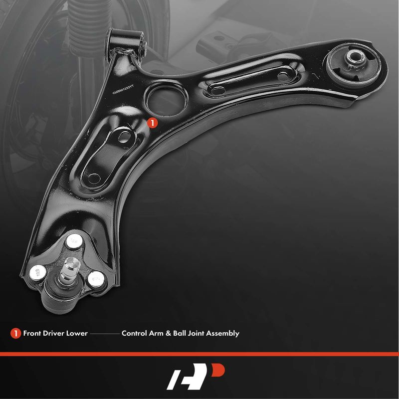 Front Left Lower Control Arm with Ball Joint for Hyundai Sonata Kia Optima