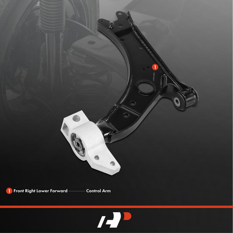 Front Right Lower Control Arm for Volkswagen Jetta 2005-2014 Golf Rabbit Audi A3