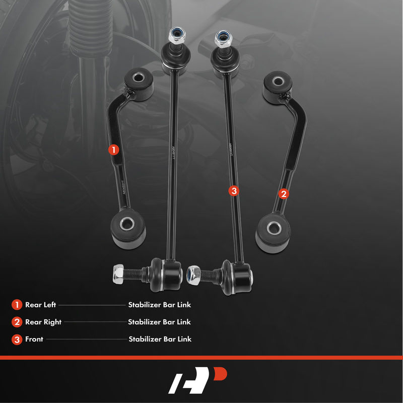 4x Front & Rear Stabilizer Bar Link for Mercedes-Benz C230 2004-2007 C280 C350