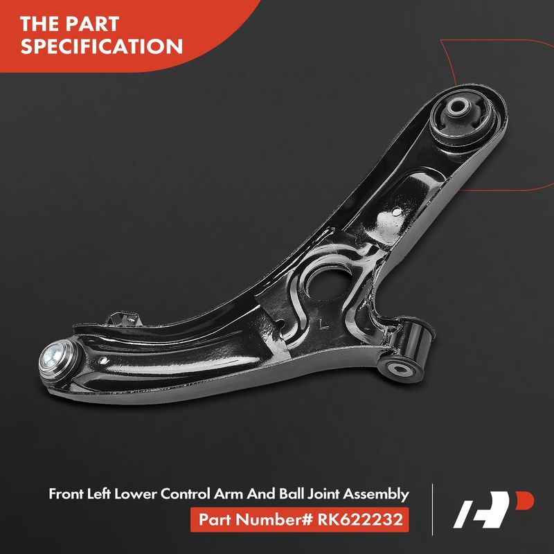 Front Left Lower Control Arm with Ball Joint for Hyundai Elantra GT Veloster