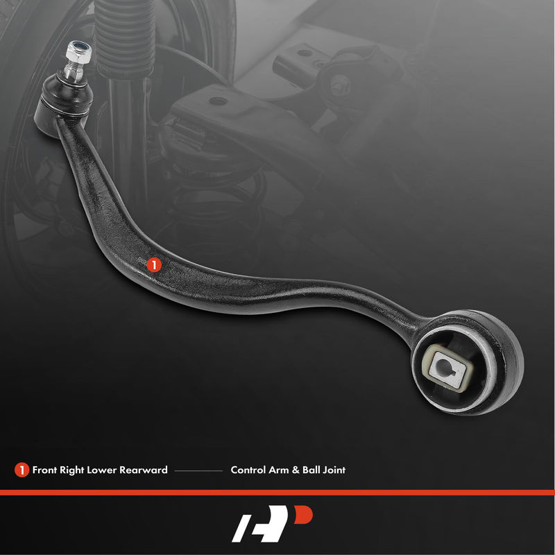 Front Right Lower Rearward Control Arm with Ball Joint for BMW E38 740i 740iL
