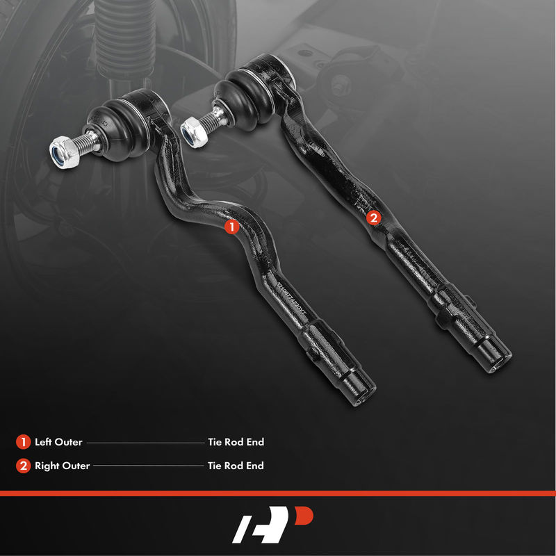 2x Outer Tie Rod End for BMW E46 E90 320i 323Ci 323i 328Ci 328i Z4