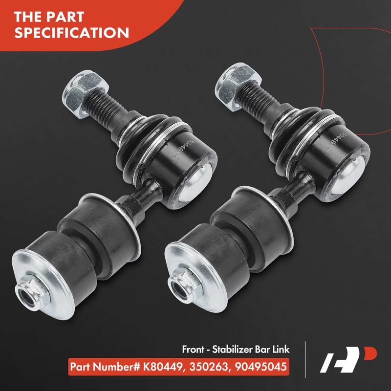 2x Front Stabilizer Bar Link for Saab 9-3 1999-2003 900 1994-1998