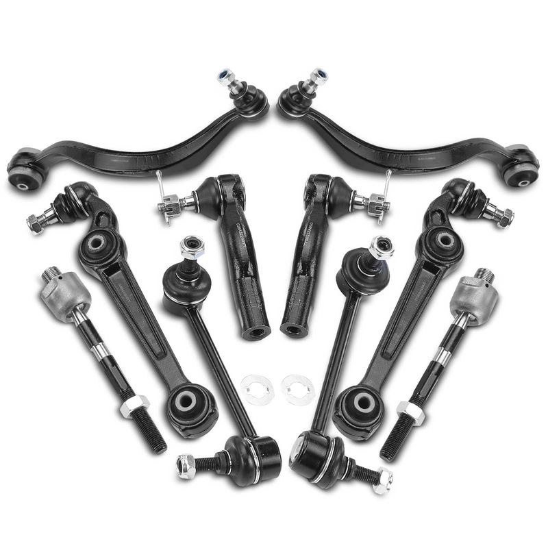 10x Control Arm with Ball Joint Sway Bar Link Tie Rod End for Mazda 6 03-07