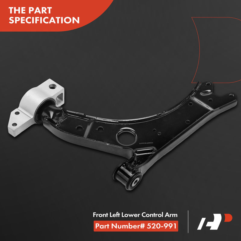 Front Left Lower Control Arm for Audi A3 Quattro Volkswagen Golf Jetta GTI Eos