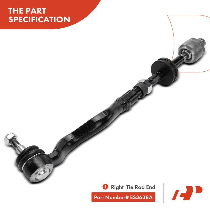 2x Front Inner & Outer Tie Rod End for BMW E36 E46 318i 318is 325i 328is M3 Z3
