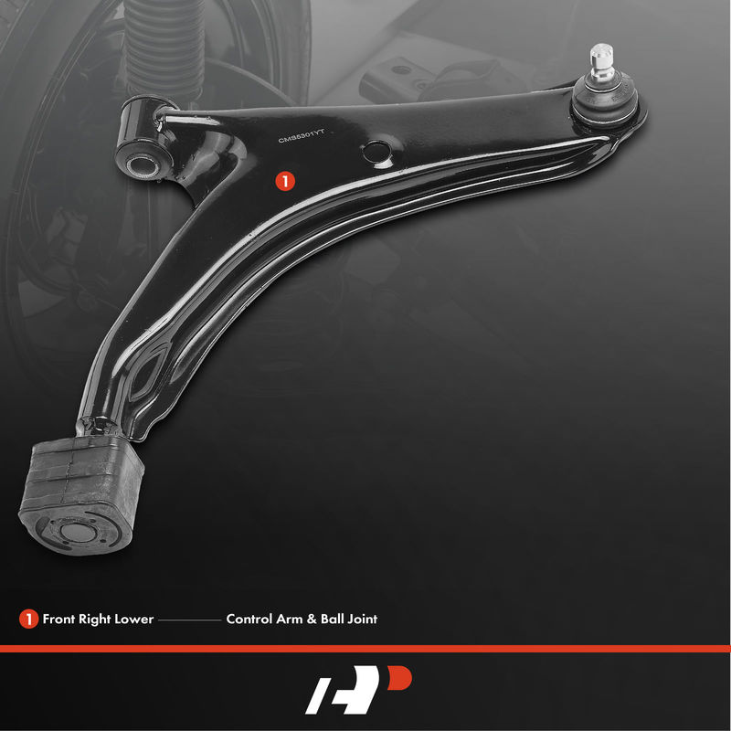 Front Right Lower Control Arm with Ball Joint for Chevy Sprint Geo Pontiac Suzuki
