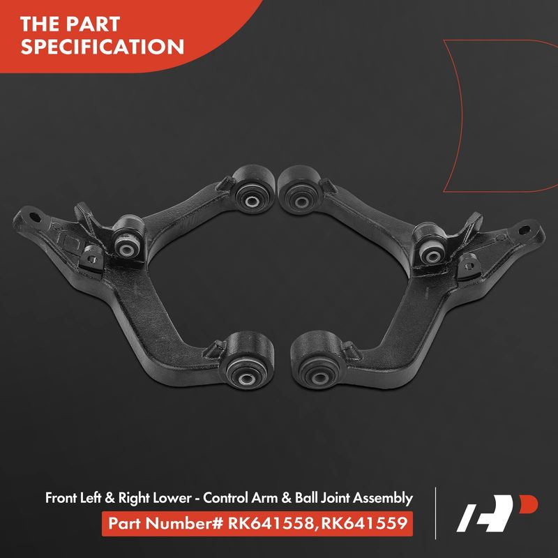 12x Control Arm with Ball Joint & Tie Rod End & Stabilizer Bar Link for Jeep