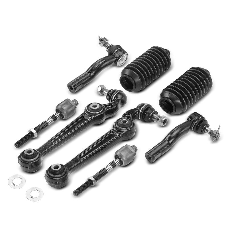 8x Control Arm Tie Rod End for Ford Fusion Lincoln MKZ Mercury 2007-2009