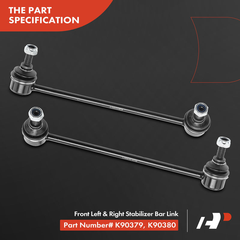 2x Front Stabilizer Bar Link for Kia Rio 2001-2002 L4 1.5L