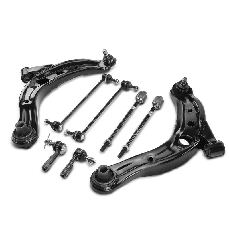 8x Control Arm with Ball Joint Sway Bar Link Tie Rod End for Mazda MPV 01-06