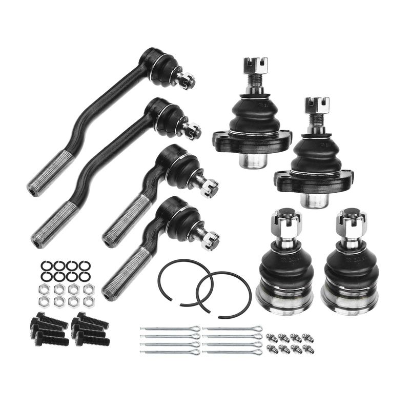 8x Front Tie Rod Ends Ball Jonits for Nissan D21 1986-1994 Pickup 1995-1997 RWD