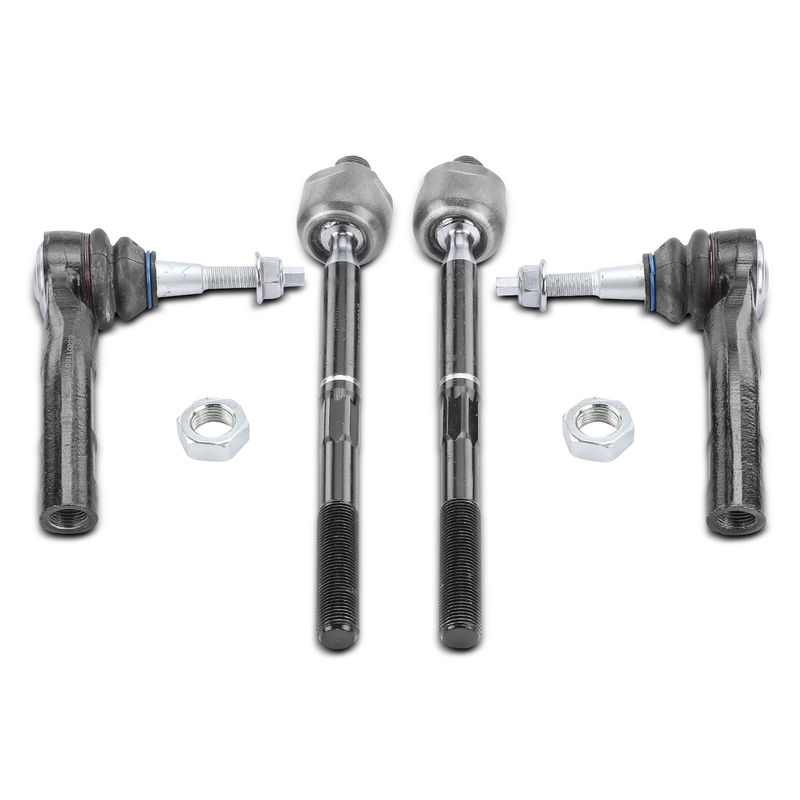 4x Inner & Outer Tie Rod End Assembly for Buick LaCrosse Regal Cadillac XTS