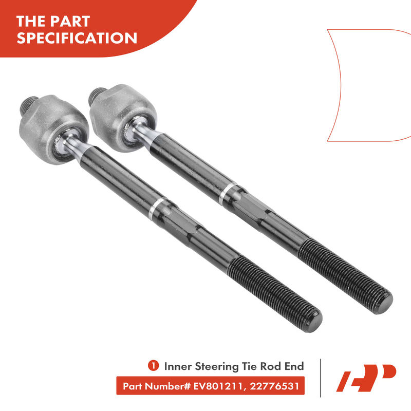 4x Inner & Outer Tie Rod End Assembly for Buick LaCrosse Regal Cadillac XTS