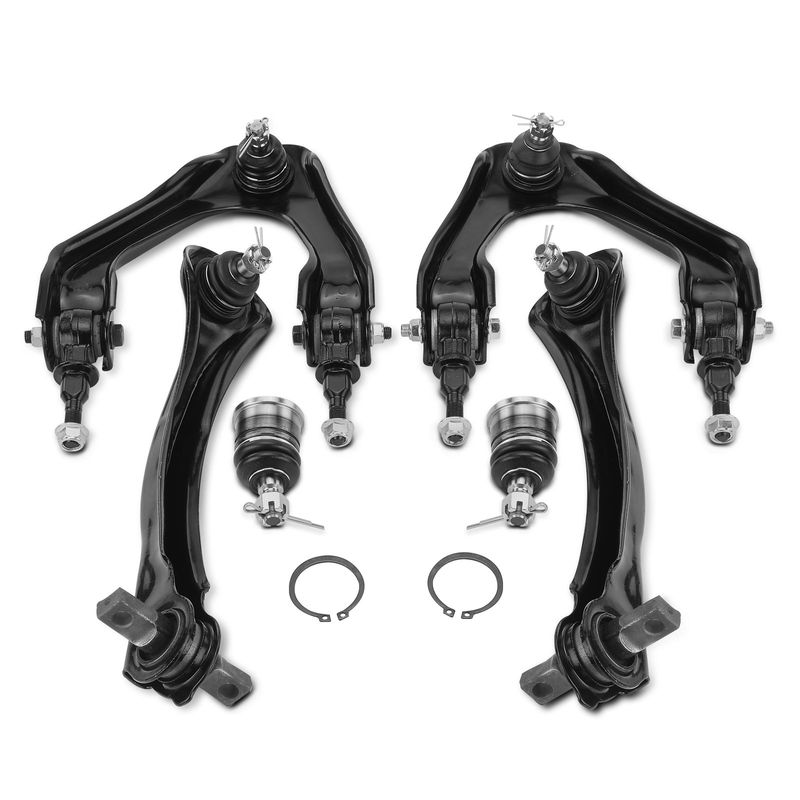 6x Front and Rear Control Arm & Ball Joint for Honda Accord 1991-1993 L4 2.2L