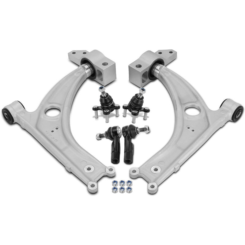 6x Control Arm and Ball Joint & Tie Rod End for Volkswagen CC 2009-2013