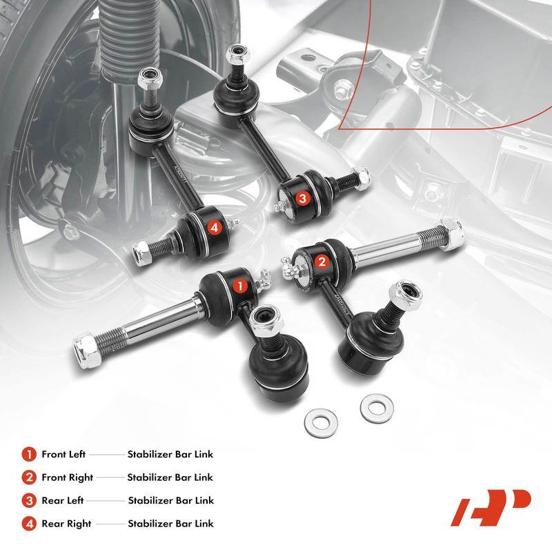4x Front & Rear Stabilizer Bar Link for INFINITI EX35 EX37 G25 Nissan 370Z
