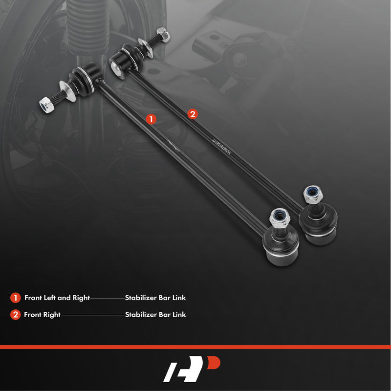 2x Front Left & Right Stabilizer Bar Link for BMW 645Ci 2004-2005 650i M6 06-10