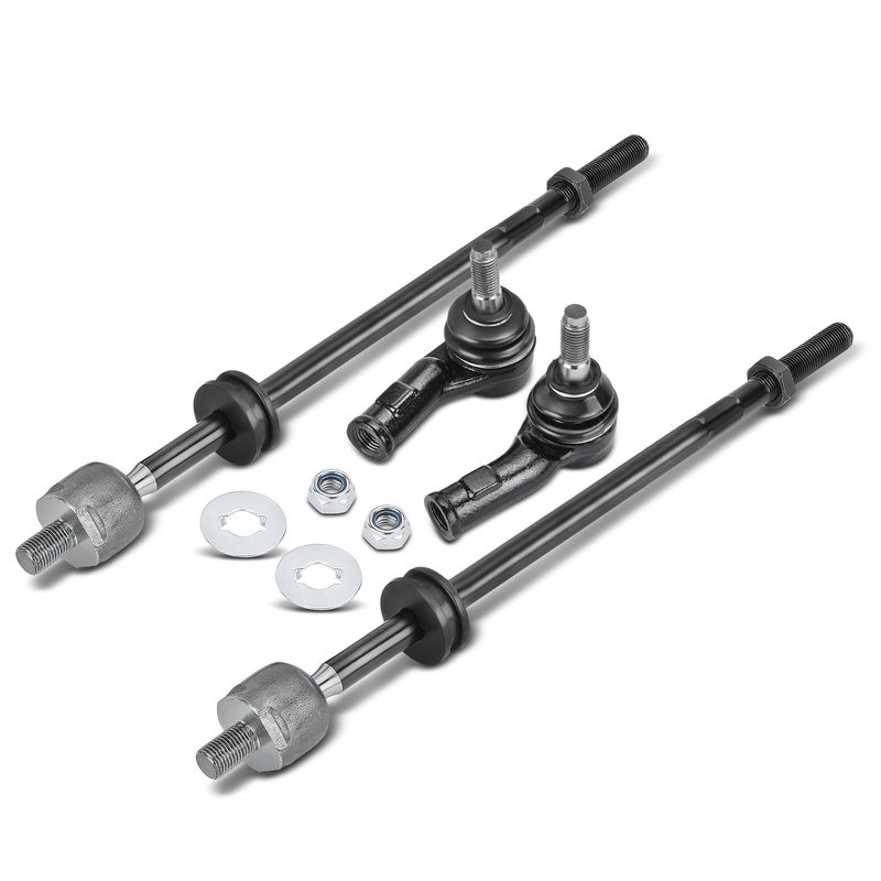 4x Front Inner & Outer Tie Rod End for Volkswagen Corrado 1990-1994 Golf Jetta