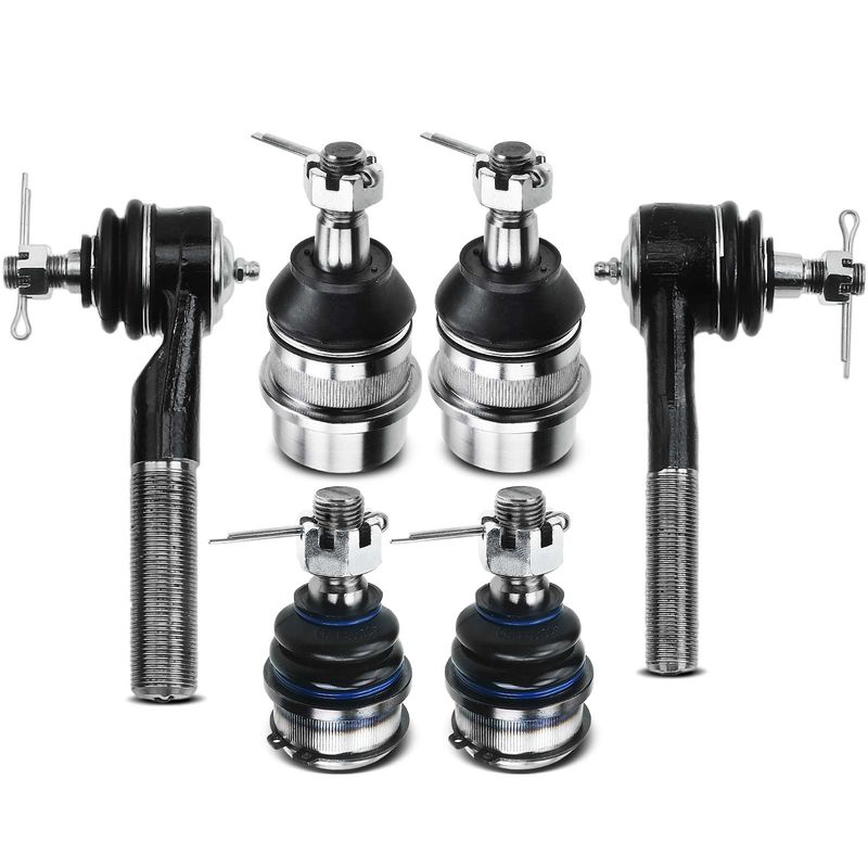 6x Front Ball Joint & Tie Rod End for Jeep Cherokee 91-01 Grand Cherokee Wrangler