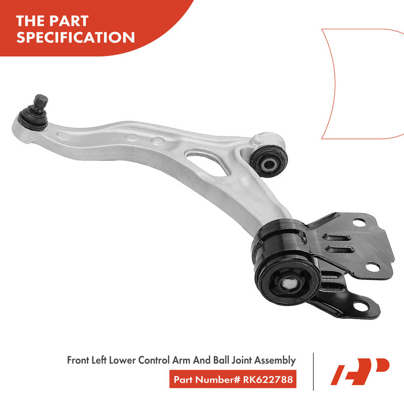 8x Front Control Arm with Ball Joint Tie Rod End for Ford Focus 2012-2018 C-Max
