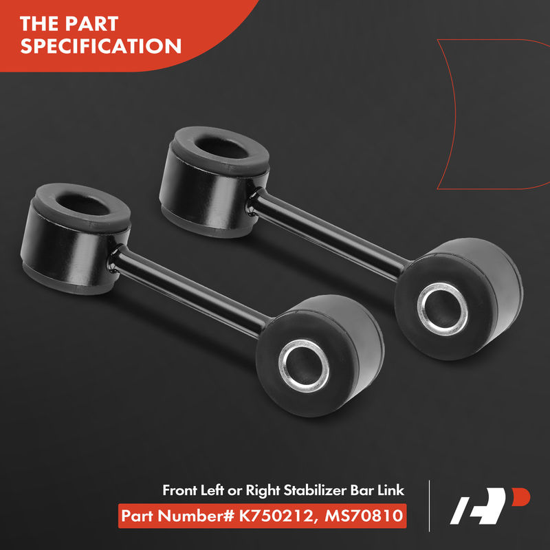 2x Front Left & Right Sway Bar End Link for Volkswagen EuroVan 1993-2003