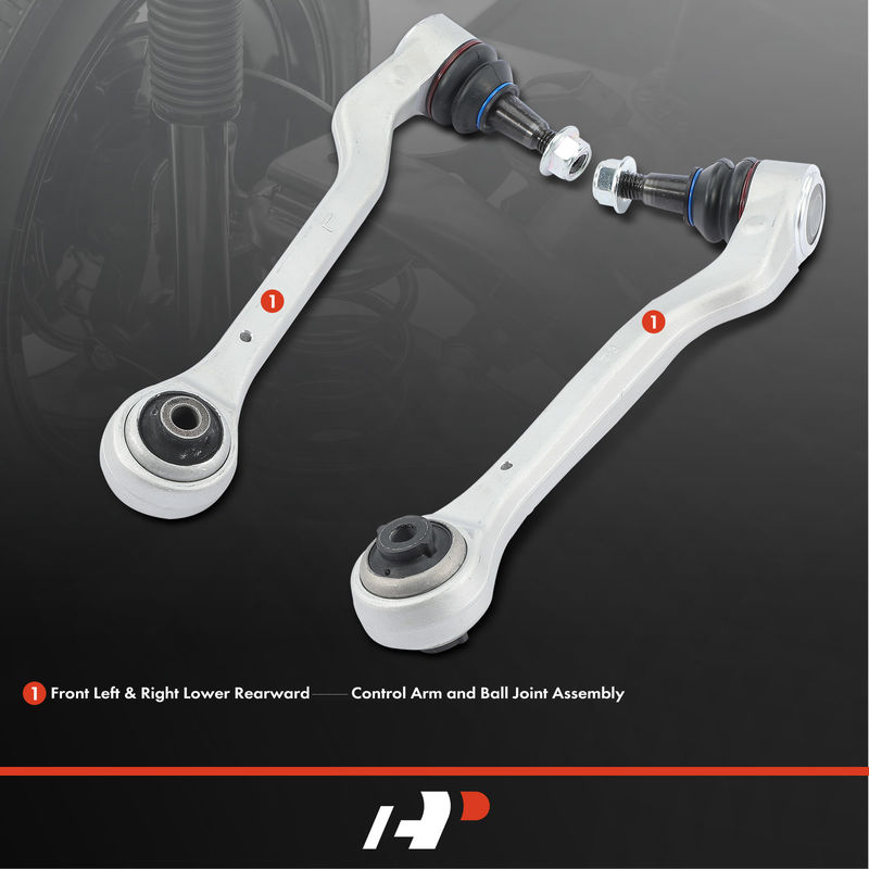 2x Front Lower Rearward Control Arm with Ball Joint for Cadillac CTS 2014-2019